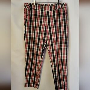 3/$30 Time and Tru Nerdcore Plaid Trousers, Size 14